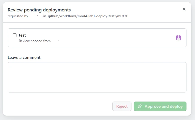 Review deployments