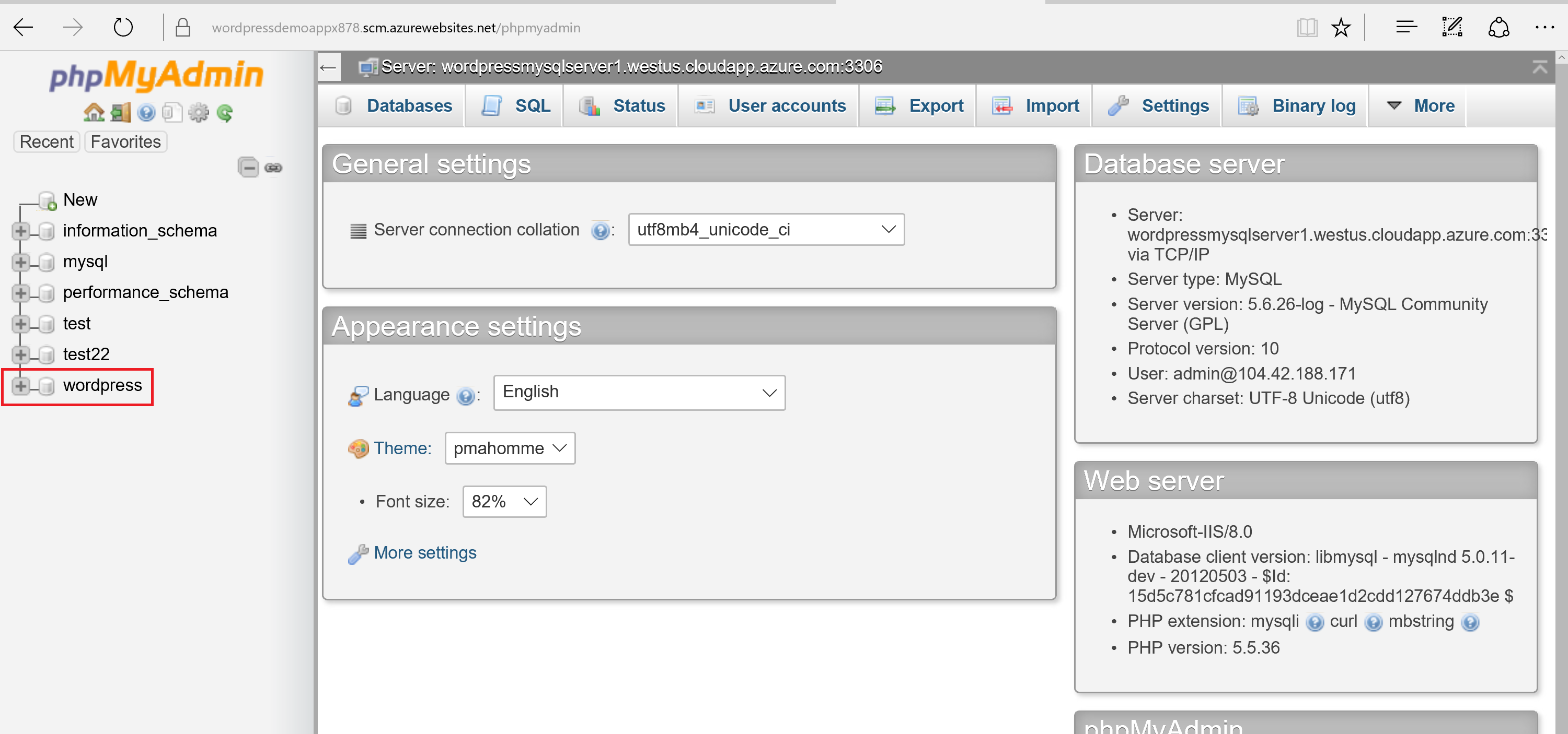 Exporting Your Database To Mysql In App Database Azure App Service