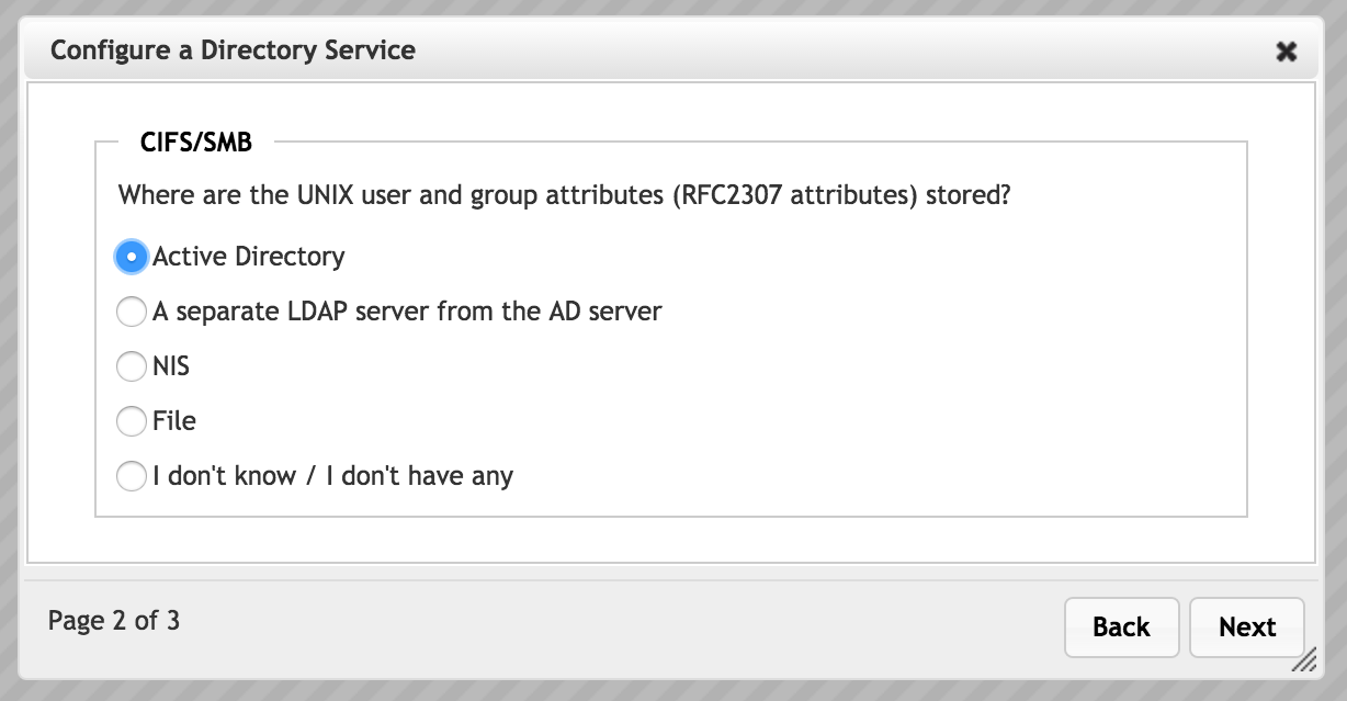 User and group attribute sources for SMB configuration