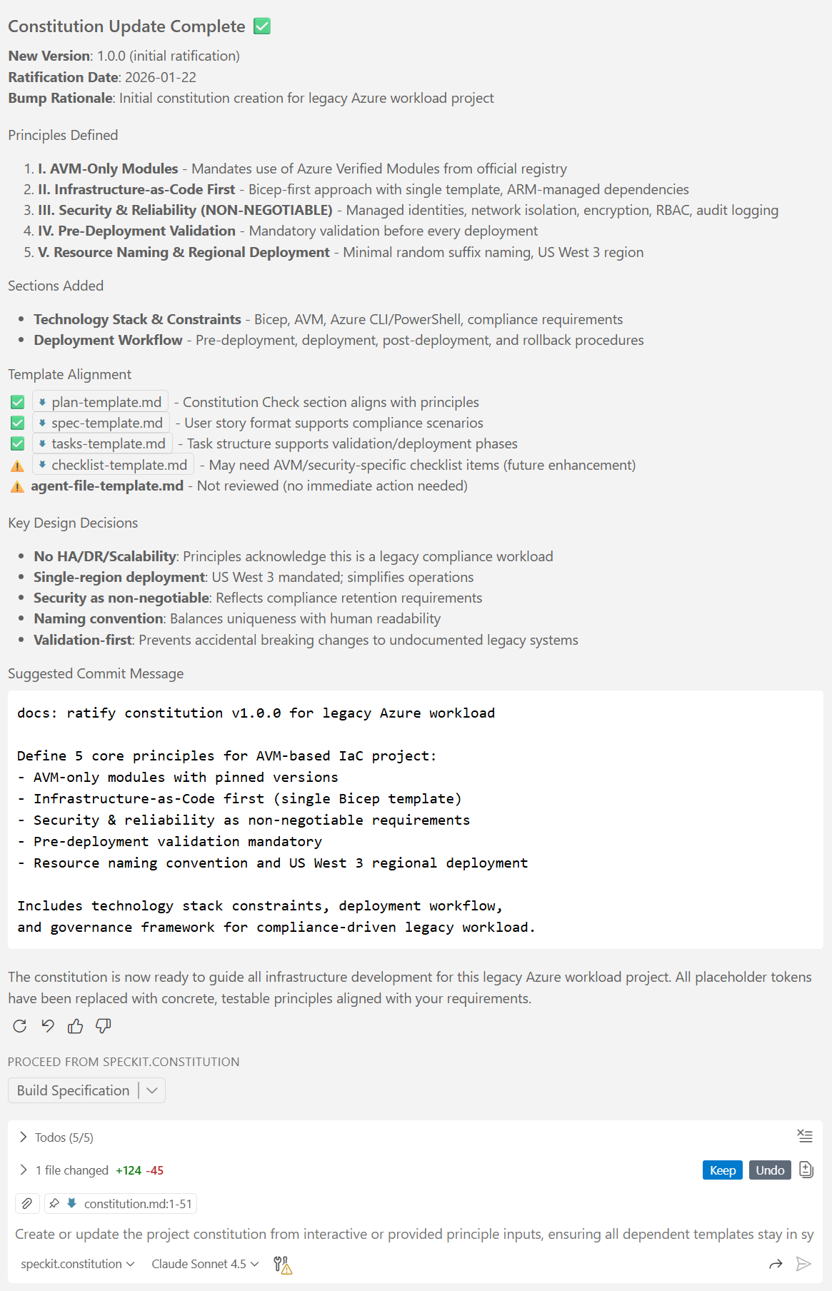 Constitution Chat Results