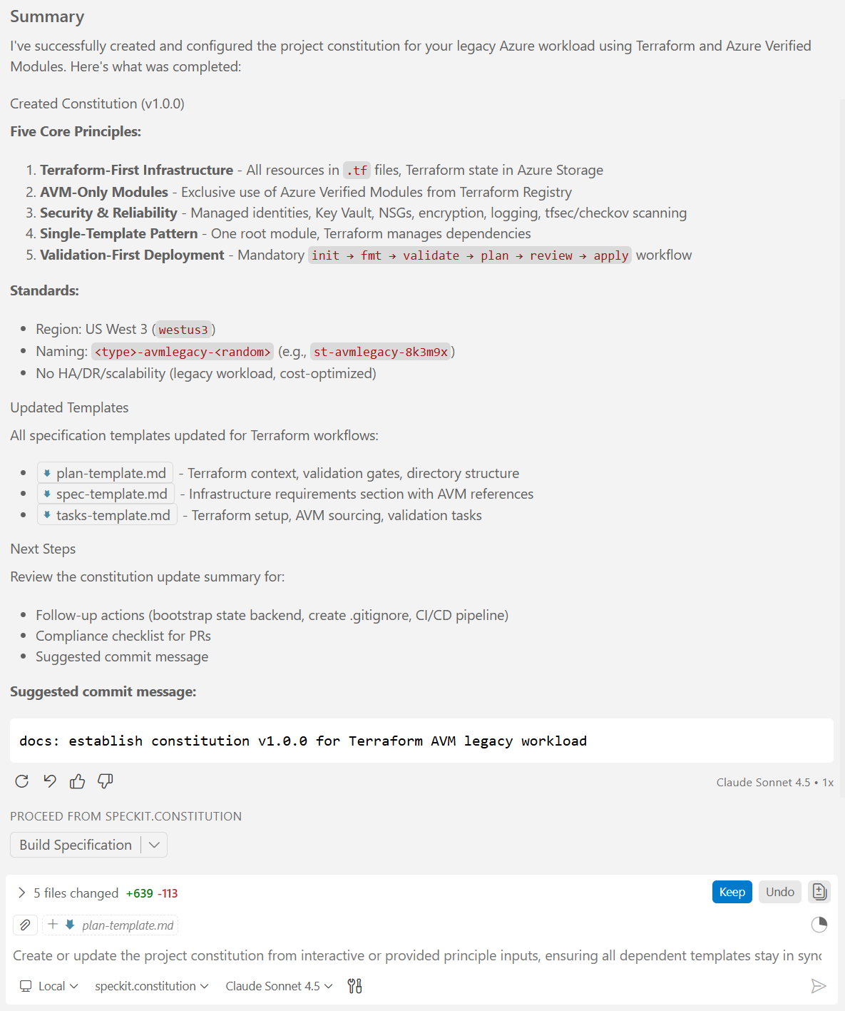 Constitution Chat Results