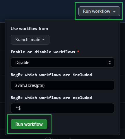 Run Toggle Workflows