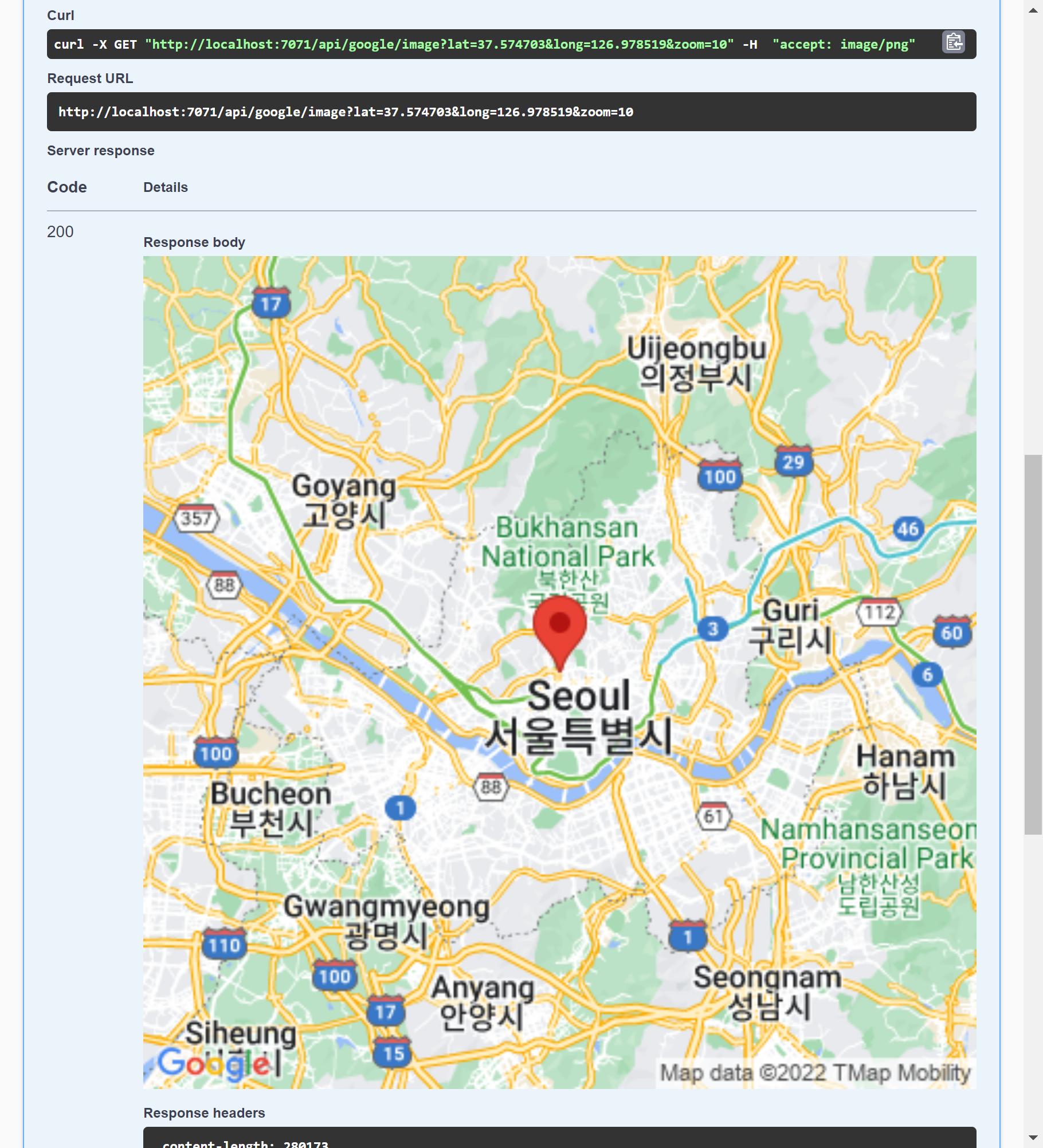 Google Map for Seoul