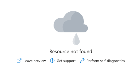 Resource Not Found