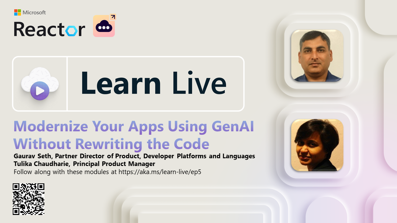 Thumbnail Image forModernize Your Apps Using GenAI Without Rewriting the Code