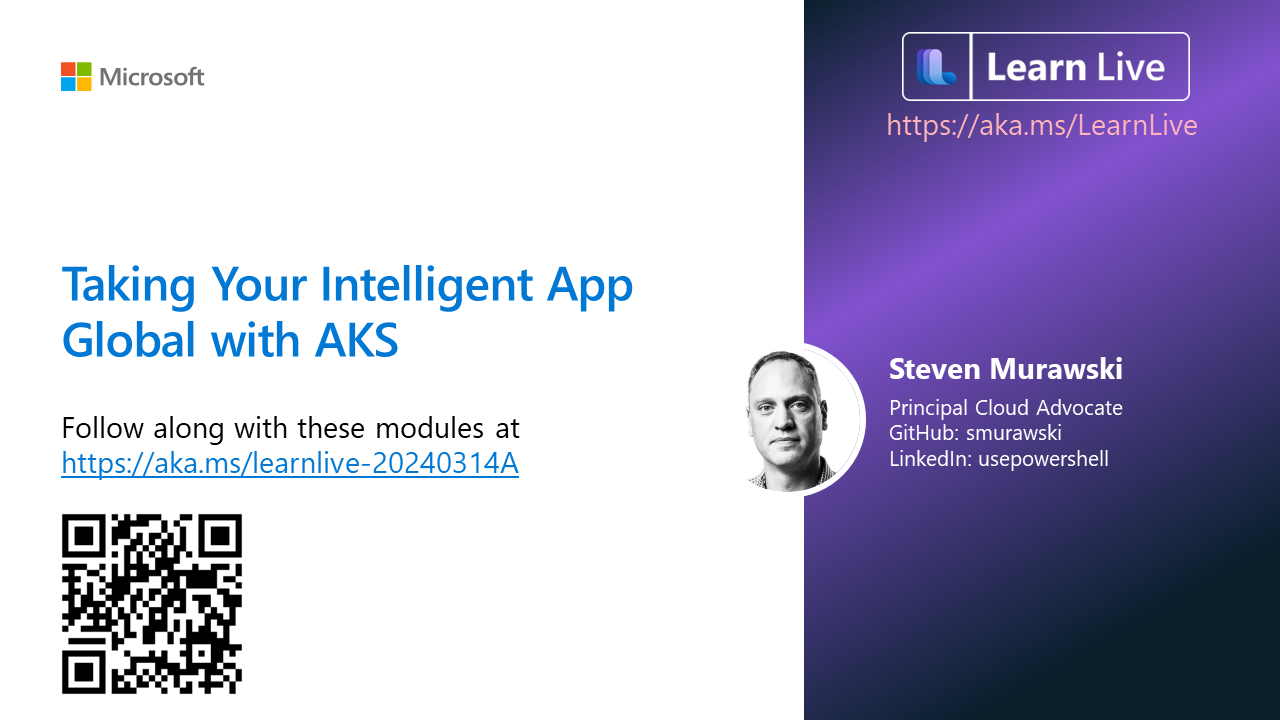 Thumbnail Image forTaking Your Intelligent App Global with AKS