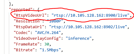 IP address highlighted in Module Identity Twin screen