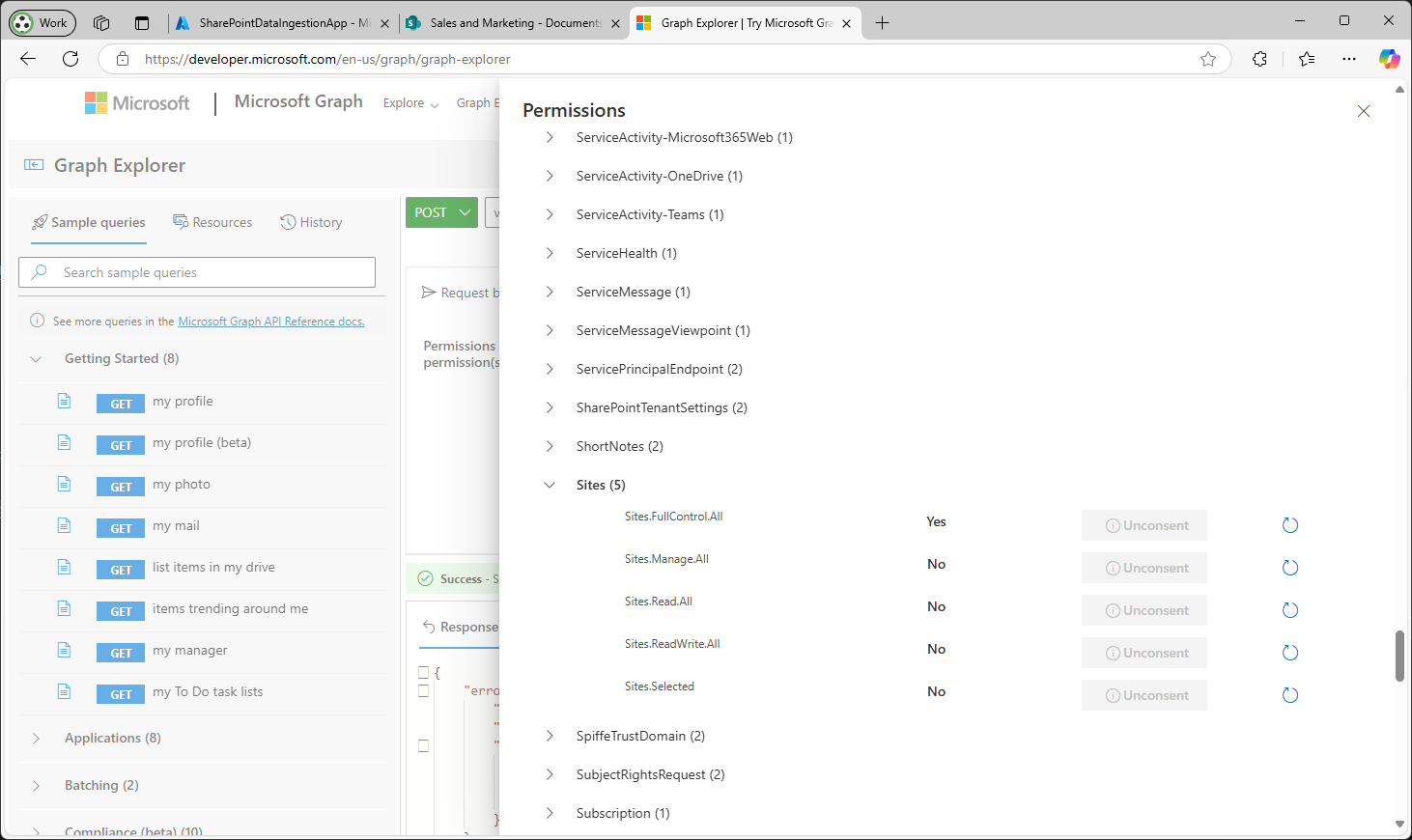 Assign Site Permissions
