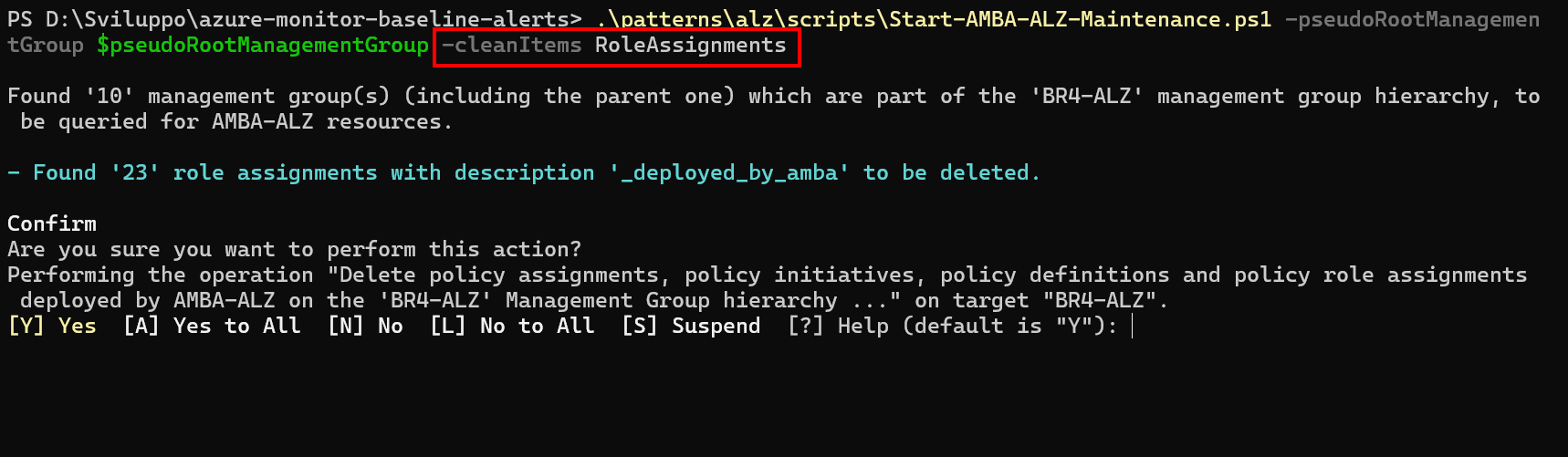 Clean up role assignment
