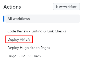 Deploy AMBA action