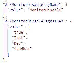 MonitorDisable* parameters