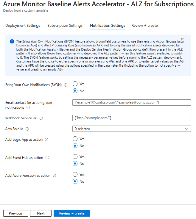 Notification Settings Blade