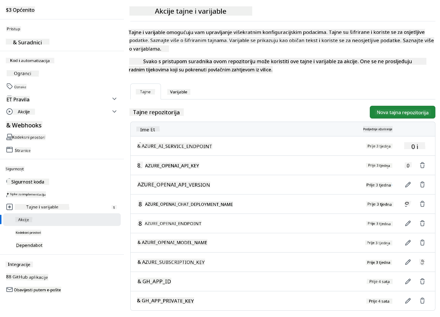 Enter environment variable name