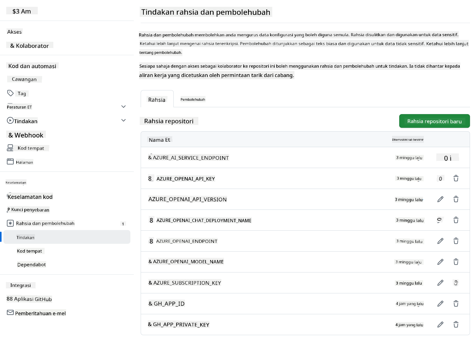 Masukkan nama pembolehubah persekitaran