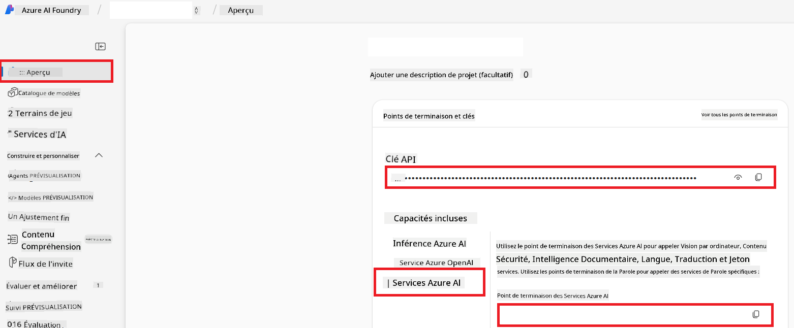 Find API Key and Endpoint