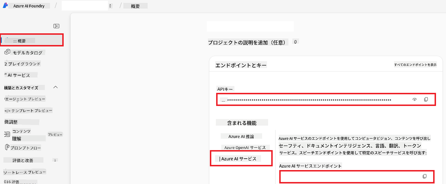 Find API Key and Endpoint