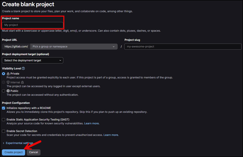 GitLab-New-Project