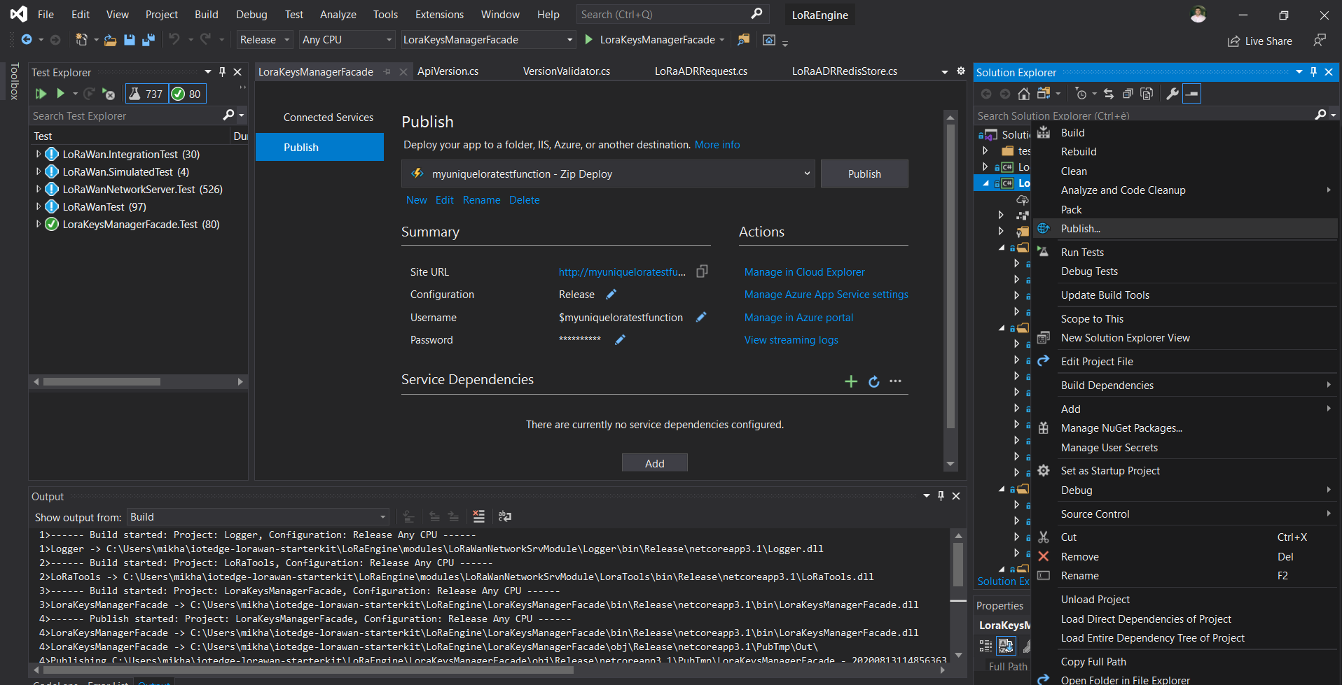 Deploy to Azure Function from Visual Studio
