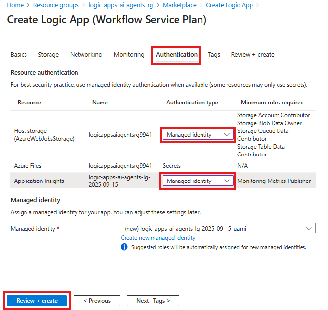 Configure Logic Apps Instance - Authentication