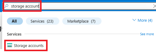 Search Storage Accounts