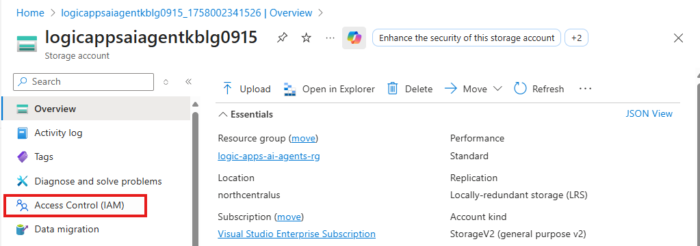 Storage Account Access Control IAM