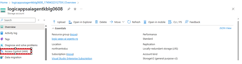 Storage Account Access Control IAM