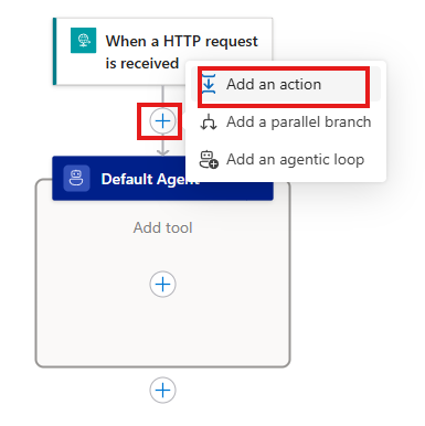 Add an action