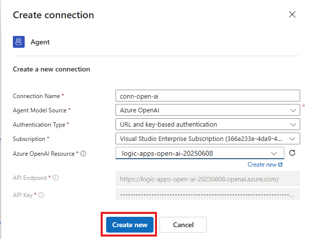 Azure OpenAI Connection Configuration