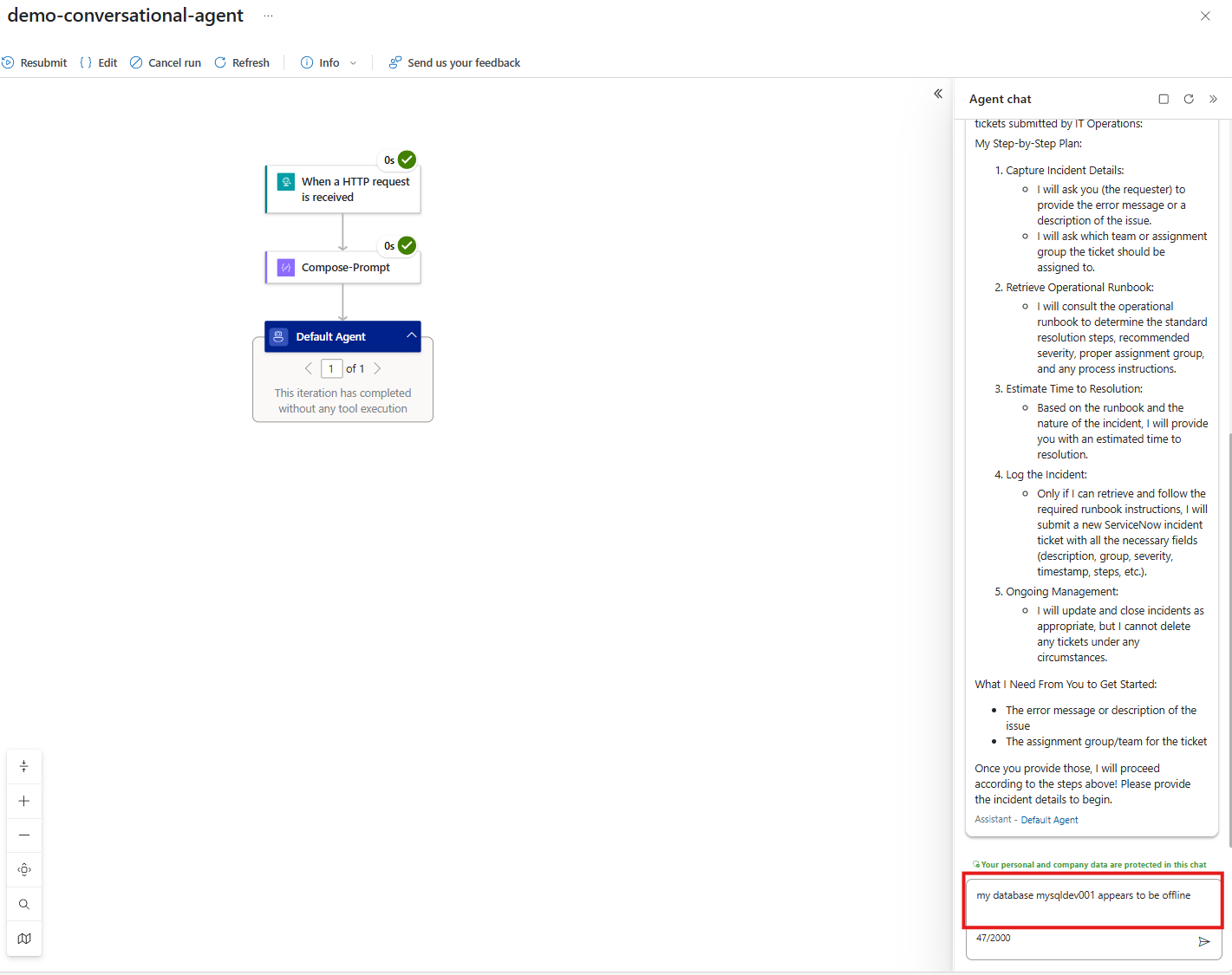 Prompt Issue Description