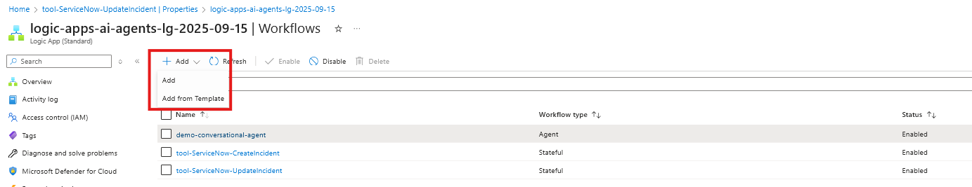 Create New Workflow