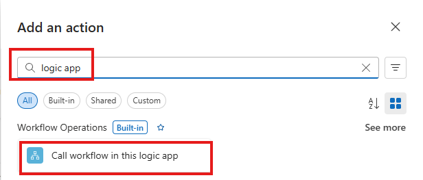 Add Call workflow