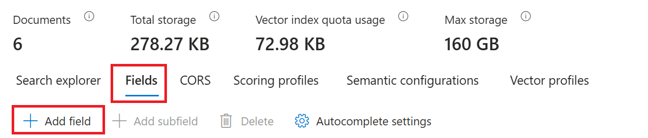Screenshot shows + Add Field button.