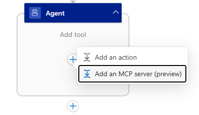 Screenshot shows the button to add an MCP server.
