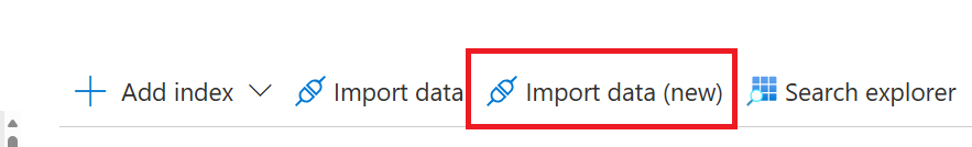 Screenshot shows Import Data (New) button.