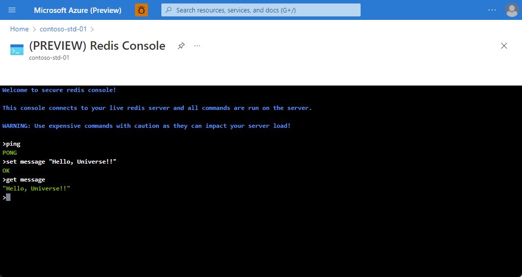 Redis Console