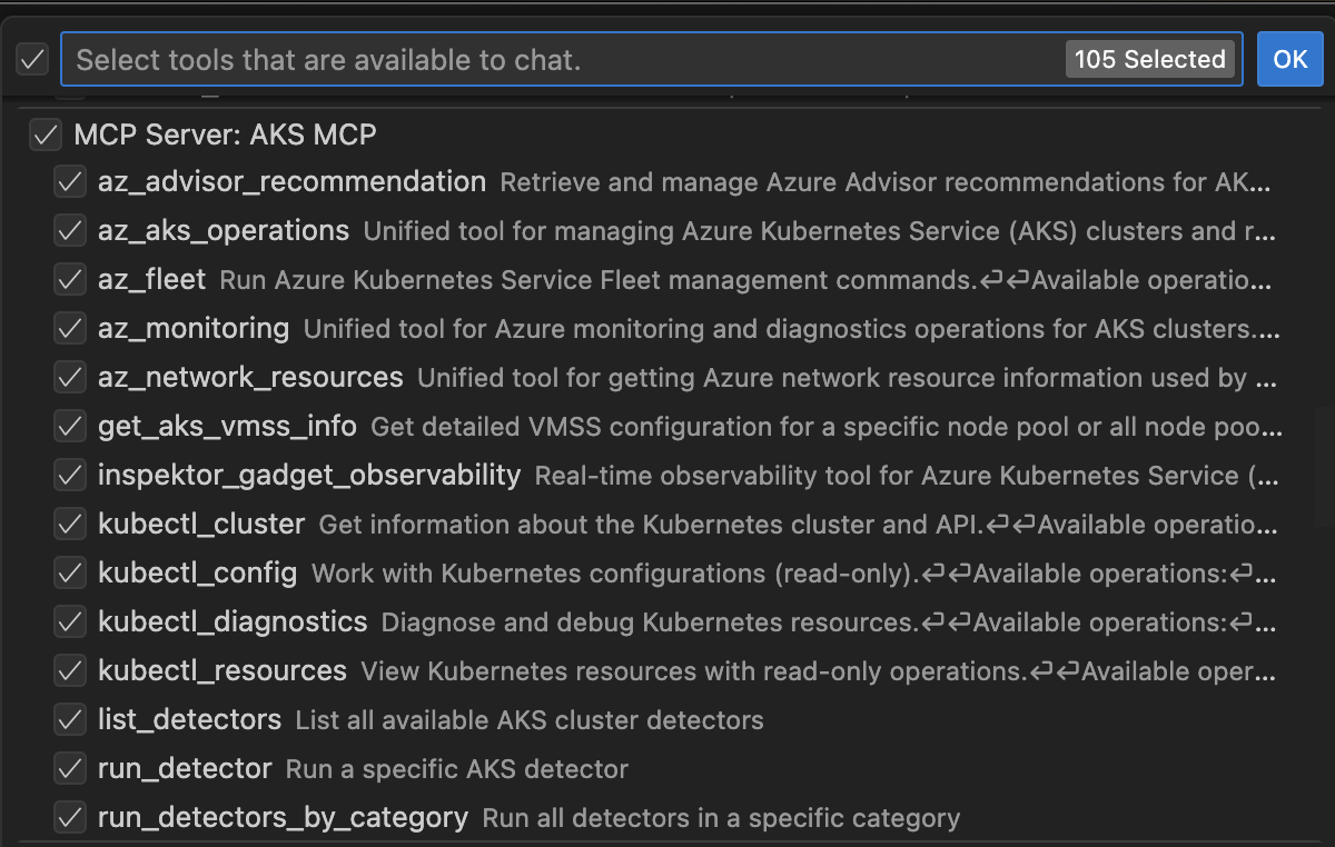 aks-mcp ghc configuration