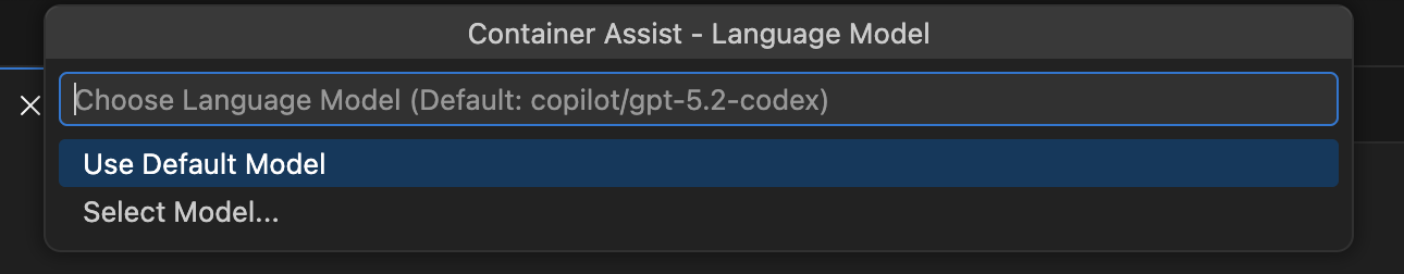 Container Assist flow step 2