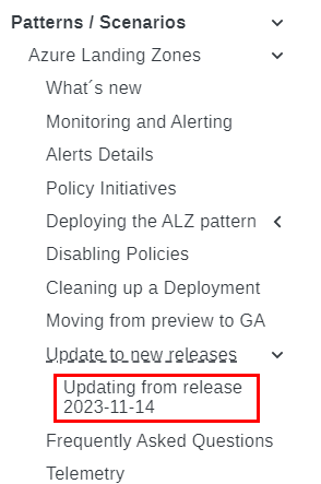 Updating from release